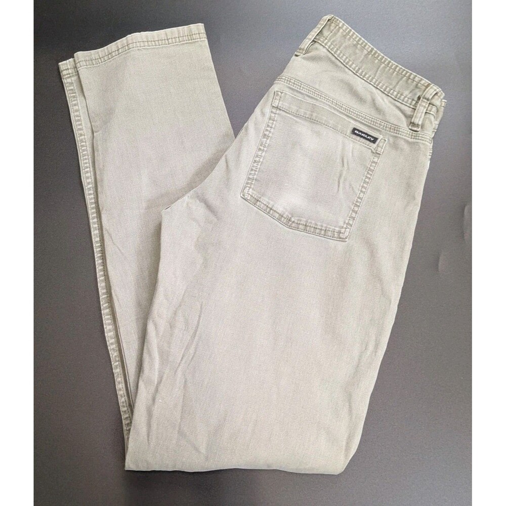 Oakley Slim Fit‎ Chino Pants Hiking Gorpcore Light Olive Green 31x32